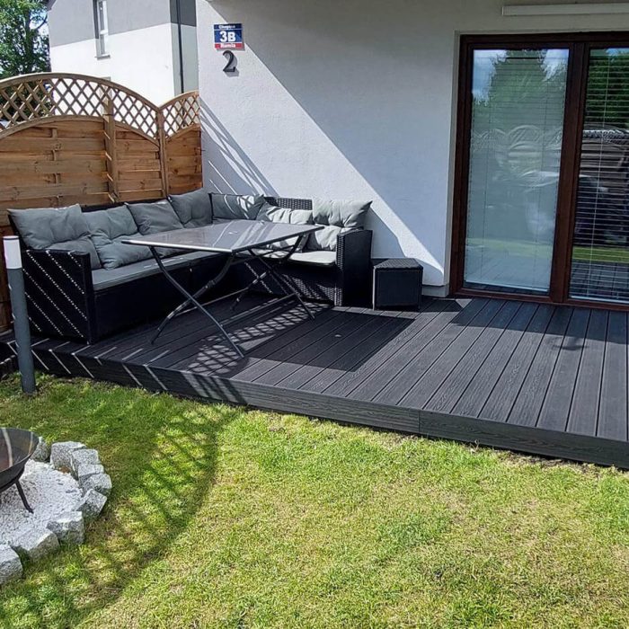 3D Composite Decking Board Anthracite – 3,5 m - Image 4
