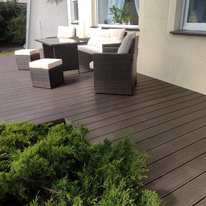 3D Classic Composite Decking Board Brown – 4 m - Image 2