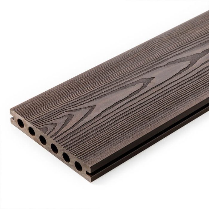 3D Classic Composite Decking Board Brown – 4 m - Image 3