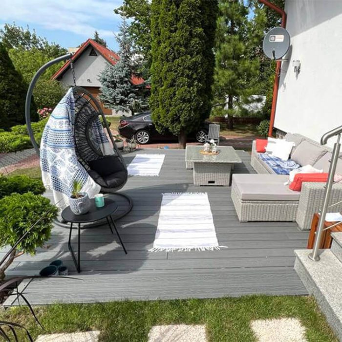 3D Classic Composite Decking Board Gray – 3 m - Image 6