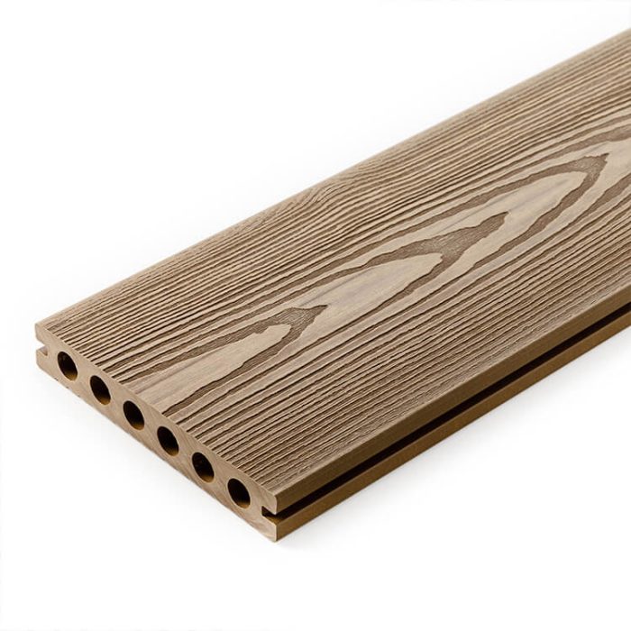 3D Classic Composite Decking Board Honey Teak – 3,5 m - Image 2