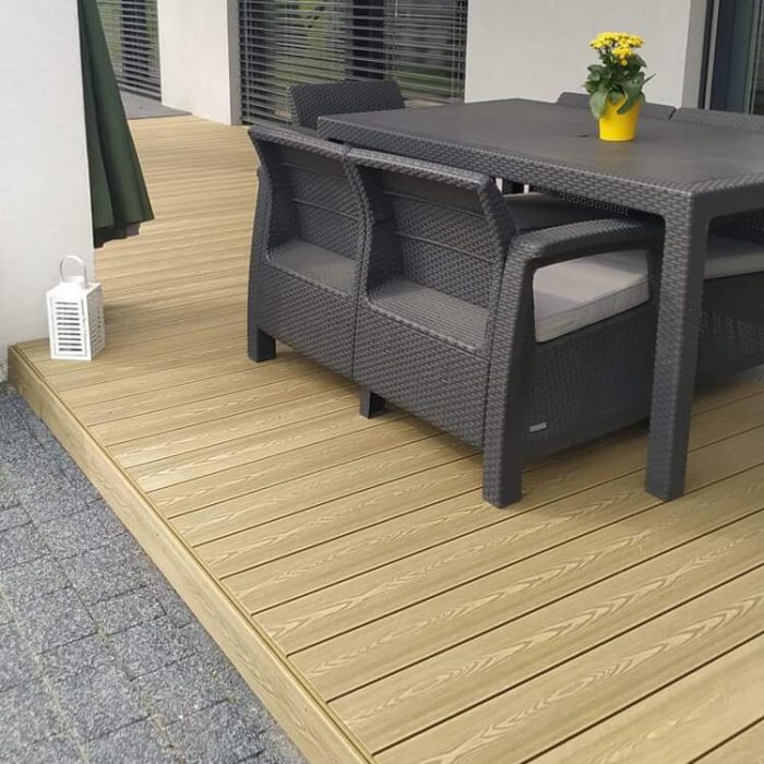 3D Classic Composite Decking Board Honey Teak – 3,5 m - Image 5