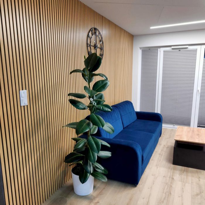 Acoustic Interior Slatted Wall Panels on Felt Sonoma Oak 2 x 32 cm – 2,7 m - Image 10