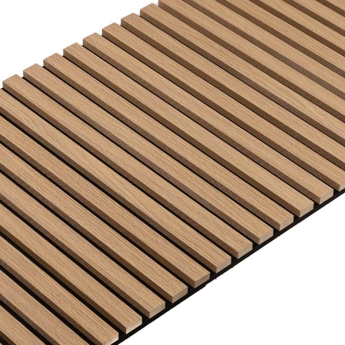 Acoustic Interior Slatted Wall Panels on Felt Sonoma Oak 2 x 32 cm – 2,7 m - Image 4