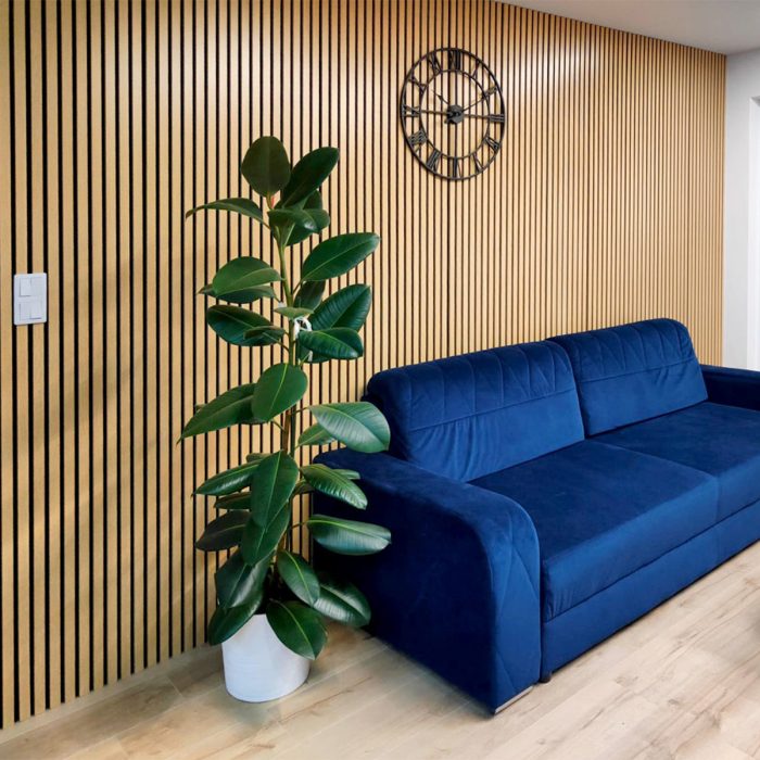 Acoustic Interior Slatted Wall Panels on Felt Sonoma Oak 2 x 32 cm – 2,7 m - Image 7