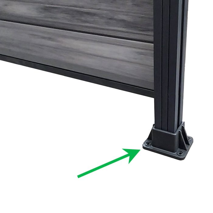 Nosač temelja 68 x 68 mm za ogradu