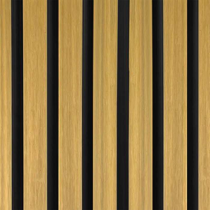 Composite Slatted Cladding Board DUO Light Oak / Black – 2,9 m - Image 2