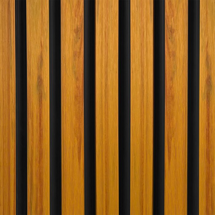 Composite Slatted Cladding Board DUO Orange Teak / Black – 2,9 m - Image 2