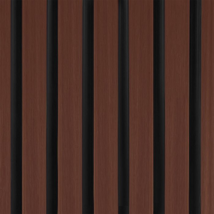 Composite Slatted Cladding Board DUO Redwood/Black – 2,9 m - Image 2
