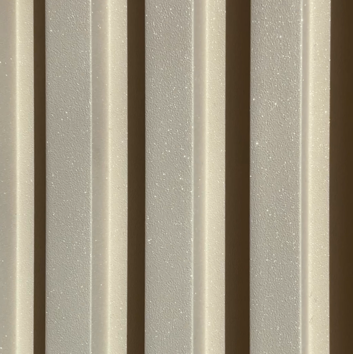 Decorative Wall Slats Glitter Ecru 2,4 x 16,8 cm – 2,7 m - Image 3