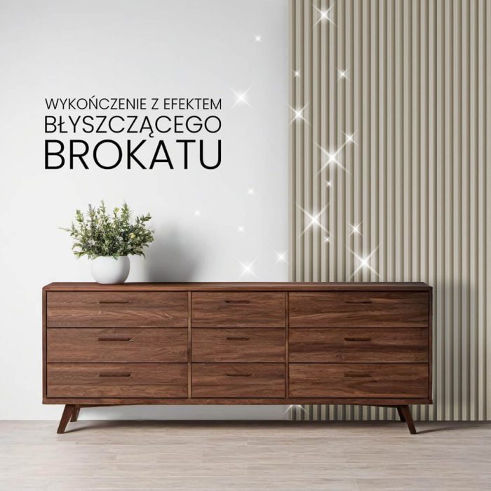 Decorative Wall Slats Glitter Ecru 2,4 x 16,8 cm – 2,7 m - Image 5