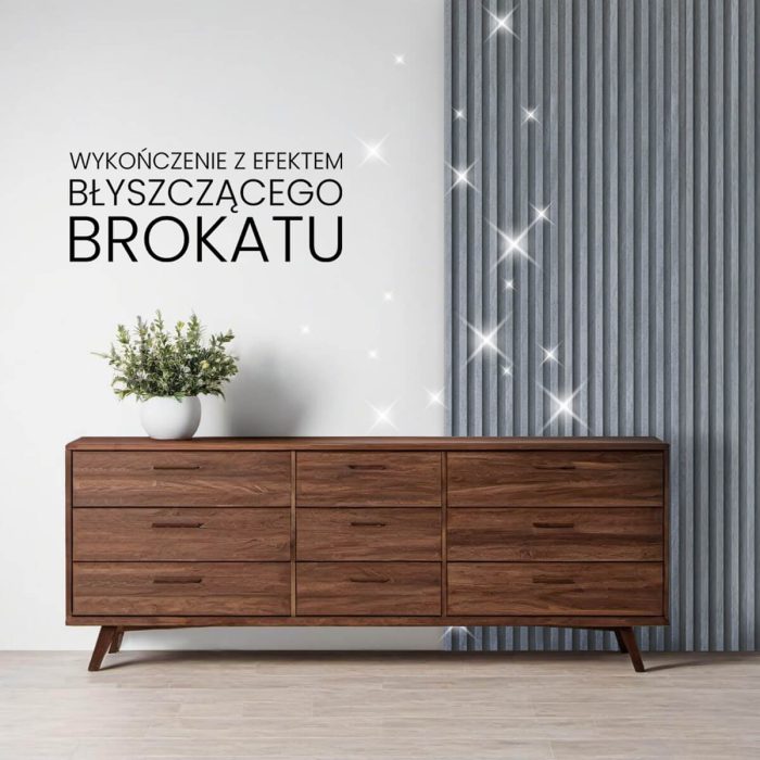 Decorative Wall Slats Glitter Gray 2,4 x 16,8 cm – 2,7 m - Image 5