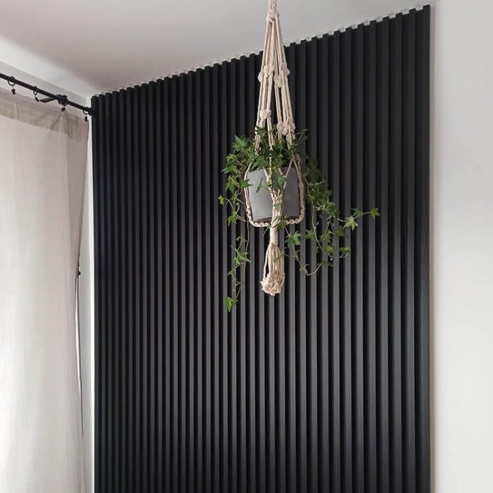 Decorative Wall Slats Satin Black – 2,7 m - Image 5
