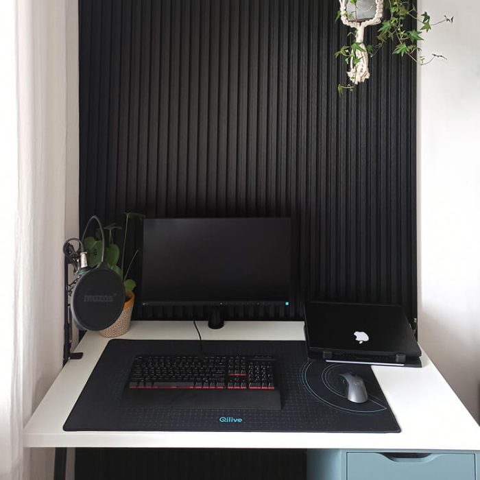 Decorative Wall Slats Satin Black – 2,7 m - Image 6