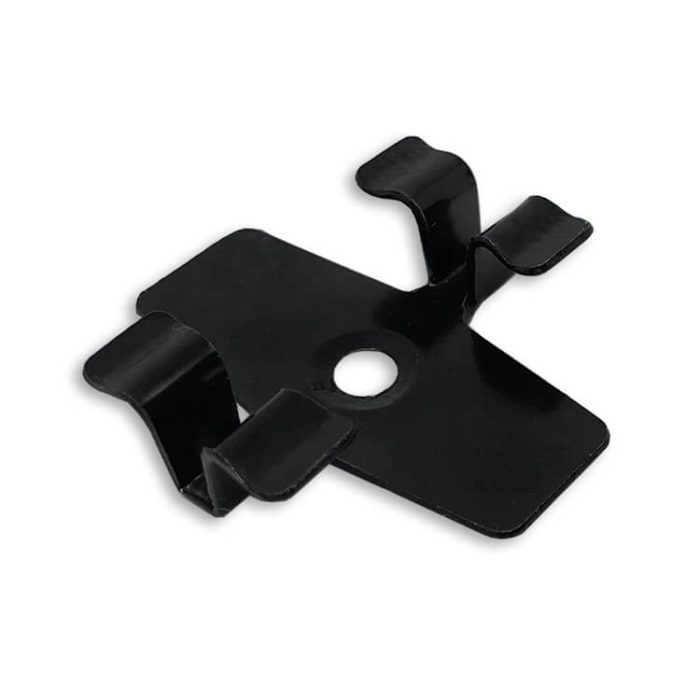 Stainless Steel Mounting Clip L-7 for 3D boards + Screw – 100 pcs. (Black) - Image 3