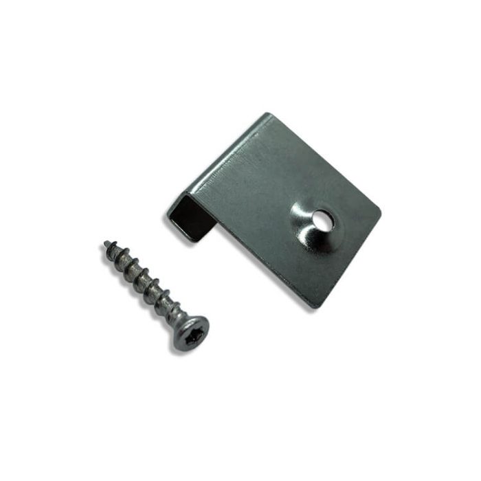 Stainless Steel Mounting Clip Start + Screw – 10 pcs. - Image 10