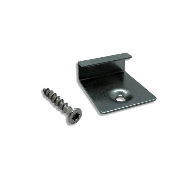 Stainless Steel Mounting Clip Start + Screw – 10 pcs. - Image 3