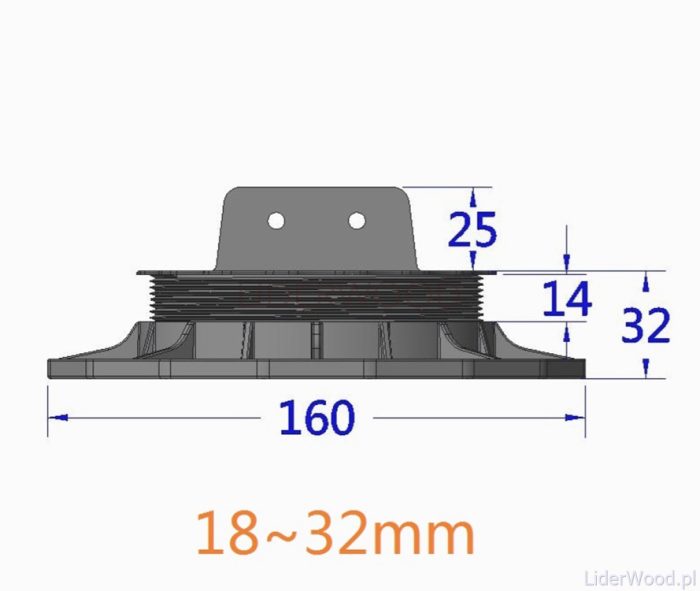 Adjustable Joist Pedestal ETL 18-32 mm - Image 7