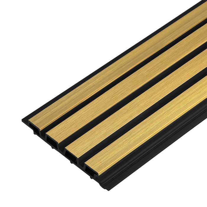 Trapezoidna WPC zidna obloga Light Oak / Black – 2,9 m