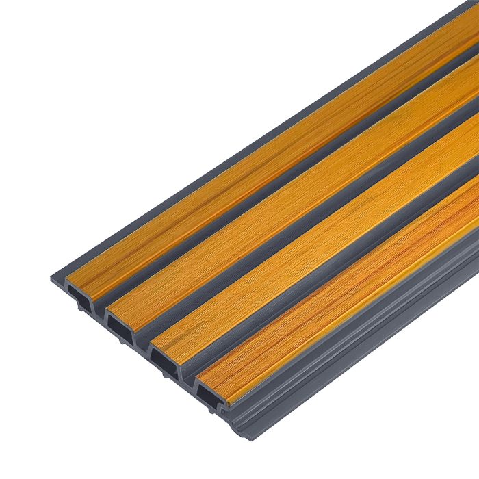 Trapezoidna WPC zidna obloga Orange Teak / Gray – 2,9 m