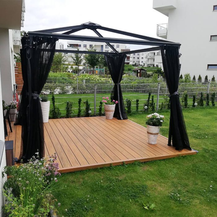 Premium Composite Decking Board Amber / Antique – 4 m - Image 3