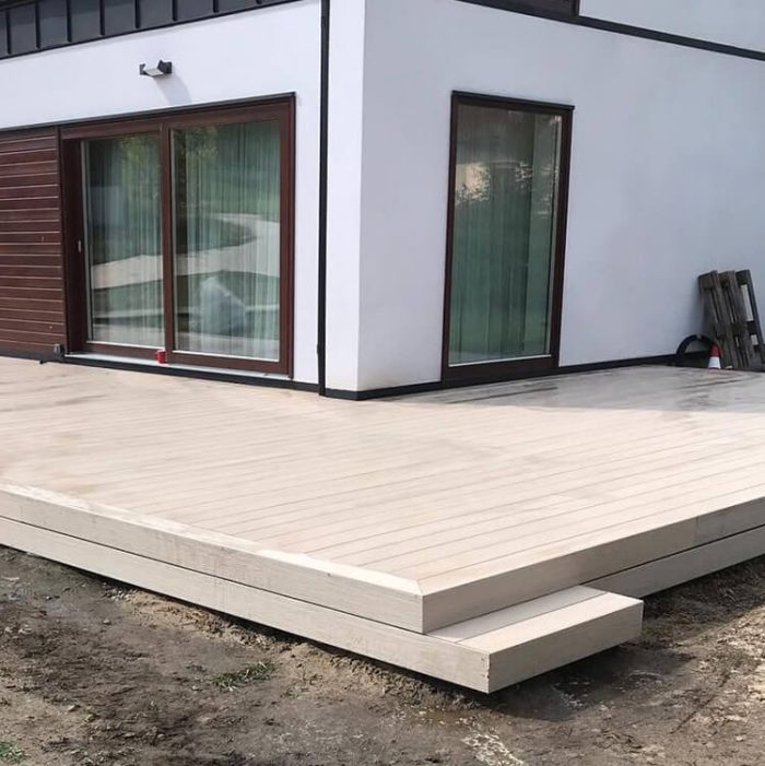 Premium Composite Decking Board Ecru / Light Oak – 2,8m - Image 9