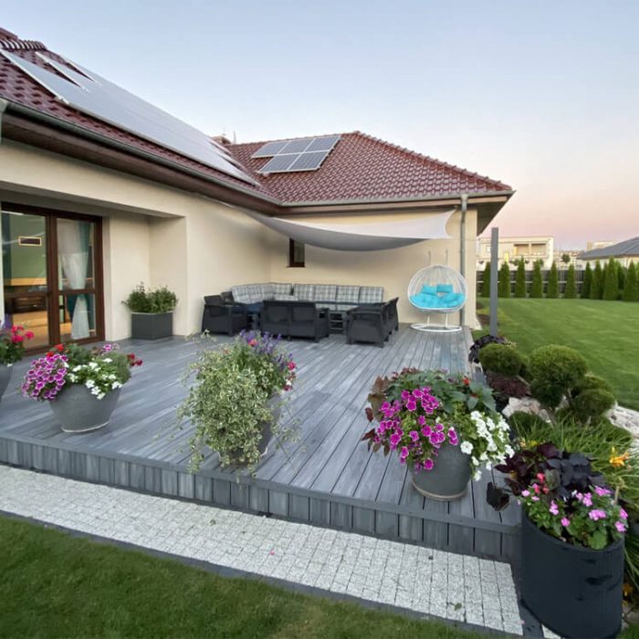 Premium Composite Decking Board Gray / Anthracite – 3,5 m - Image 2