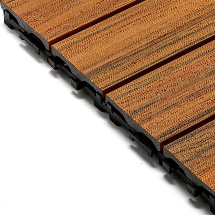 Premium Composite Decking Tile Amber 30 x 30 x 2,5 cm - Image 3