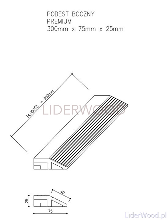 Premium Composite Decking Tile Side Amber - Image 8