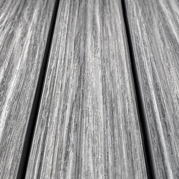 Premium Composite Decking Tile Left Corner Gray - Image 2