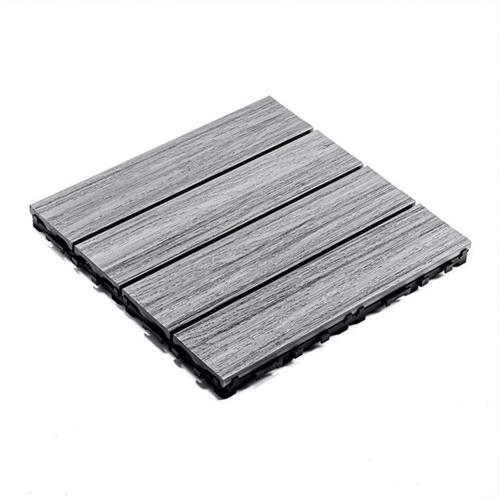 Premium WPC podna obloga siva 30 x 30 x 2,5 cm