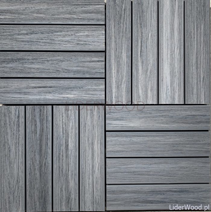 Premium Composite Decking Tile Gray 30 x 30 x 2,5 cm - Image 10
