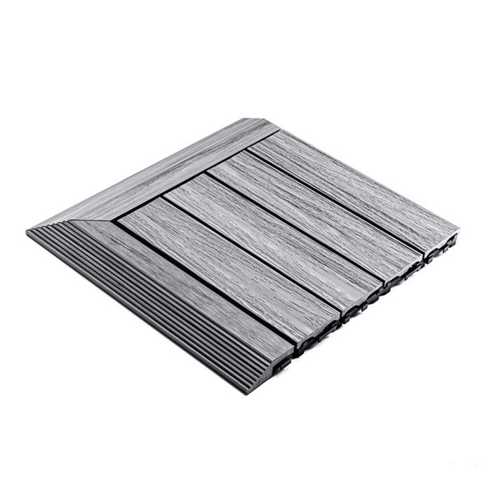 Premium Composite Decking Tile Gray 30 x 30 x 2,5 cm - Image 4