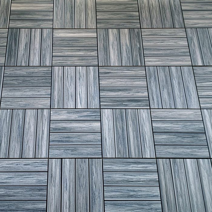 Premium Composite Decking Tile Gray 30 x 30 x 2,5 cm - Image 7