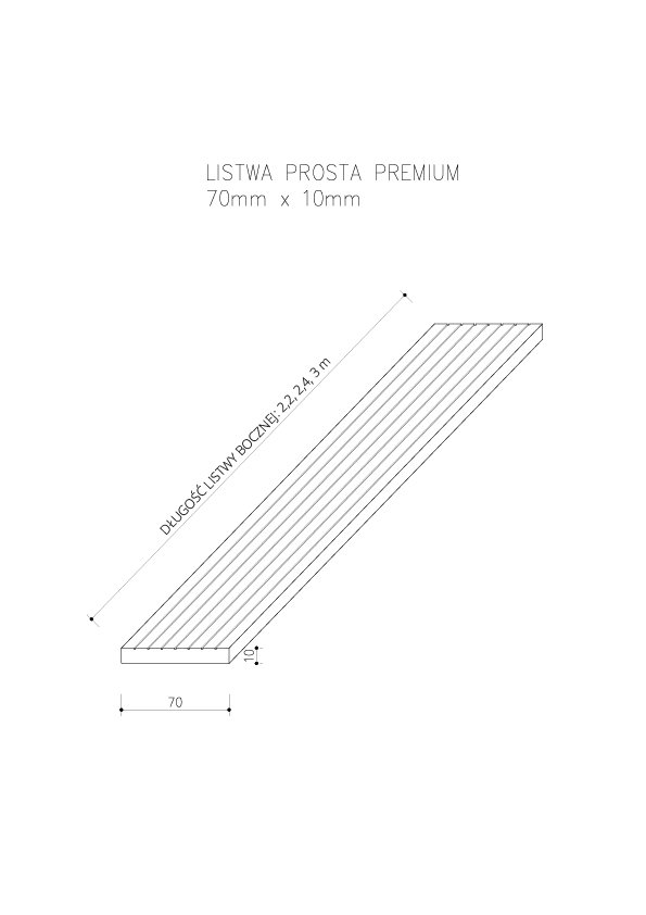 Skirting Trim WPC Premium Gray 70×10 mm – 2,9 m - Image 5