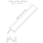 Composite Corner Trim Premium Ecru 50×50 mm – 2,4 m - Image 2