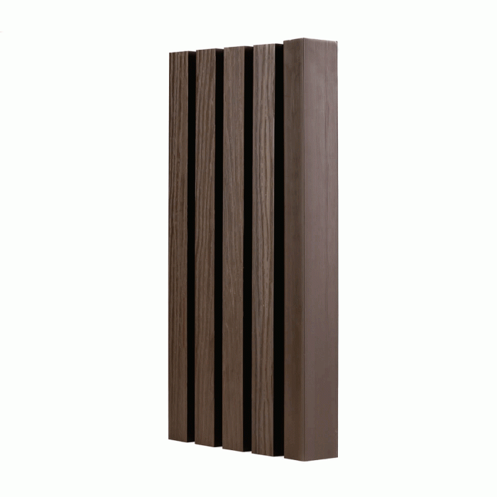 Premium 3D Composite Slatted Cladding Board Walnut – 2,9 m - Image 2