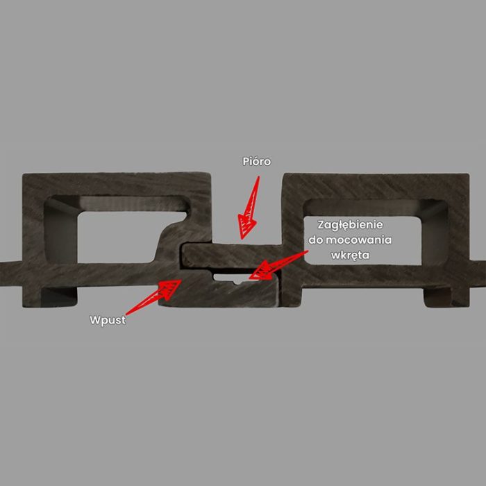 Premium Composite Slatted Cladding Board Ecru – 2,9 m - Image 5
