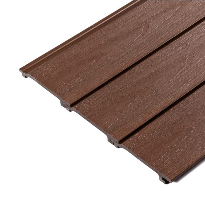 Premium brušena WPC zidna obloga Redwood – 3,6 m