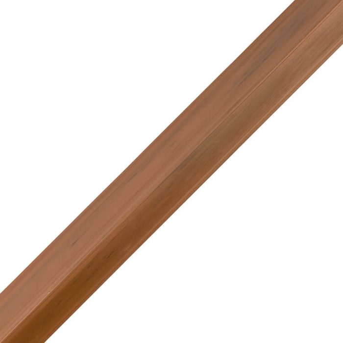 Starter-Finishing Slatted F-Type Trim WPC Premium Amber 36,5 x 49,5 mm – 2,9 m - Image 2