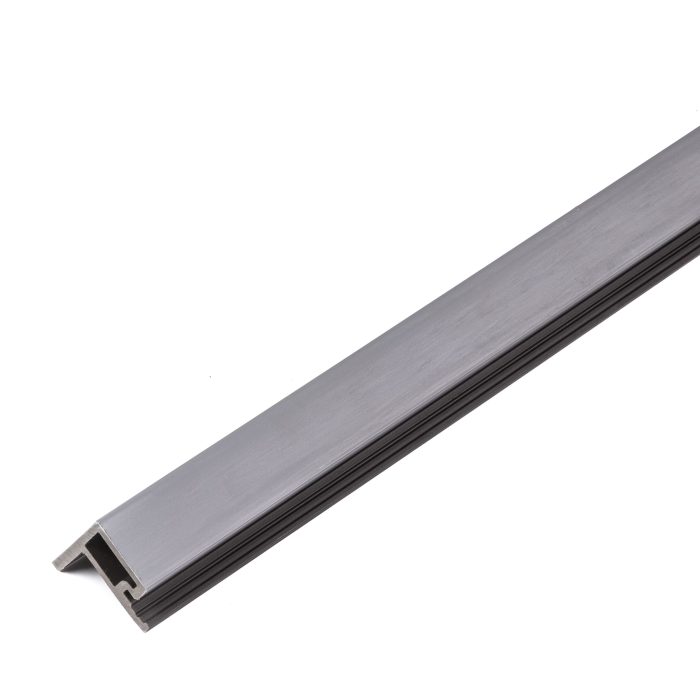 WPC F-profil, početak/kraj Premium Gray 36,5 x 49,5 mm – 2,9 m