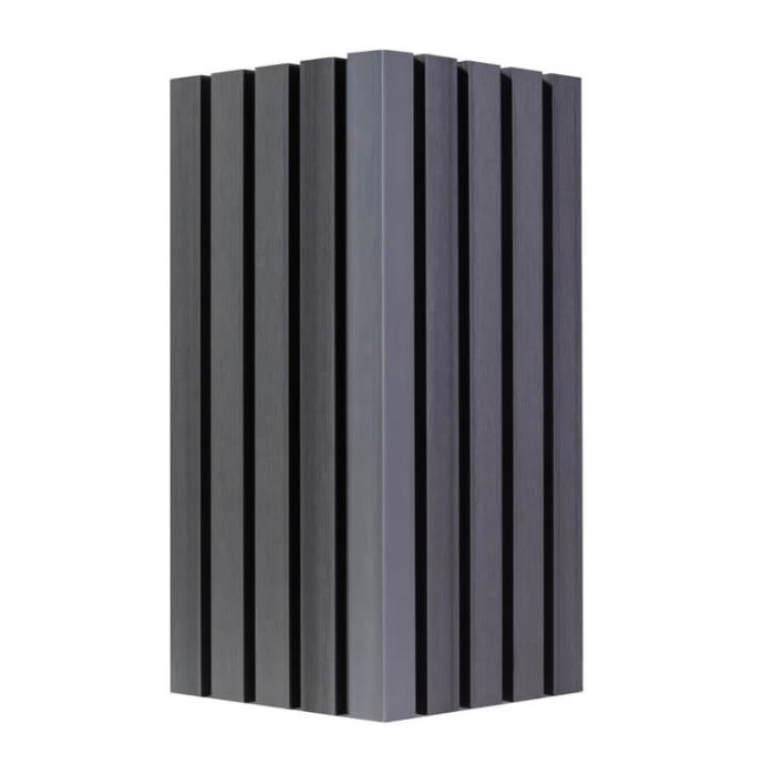 Starter-Finishing Slatted F-Type Trim WPC Premium Gray 36,5 x 49,5 mm – 2,9 m - Image 3