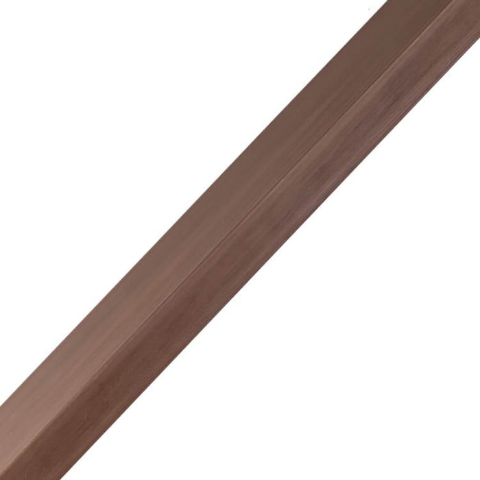 Starter-Finishing Slatted F-Type Trim WPC Premium Redwood 36,5 x 49,5 mm – 2,9 m - Image 2