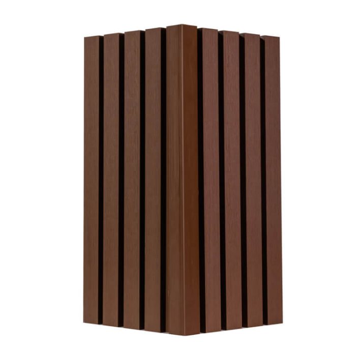 Starter-Finishing Slatted F-Type Trim WPC Premium Redwood 36,5 x 49,5 mm – 2,9 m - Image 3