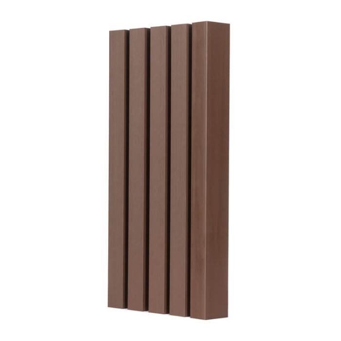 Starter-Finishing Slatted F-Type Trim WPC Premium Redwood 36,5 x 49,5 mm – 2,9 m - Image 4