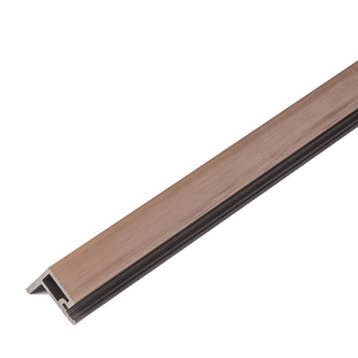 WPC F-profil, početak/kraj Premium Teak 36,5 x 49,5 mm – 2,9 m