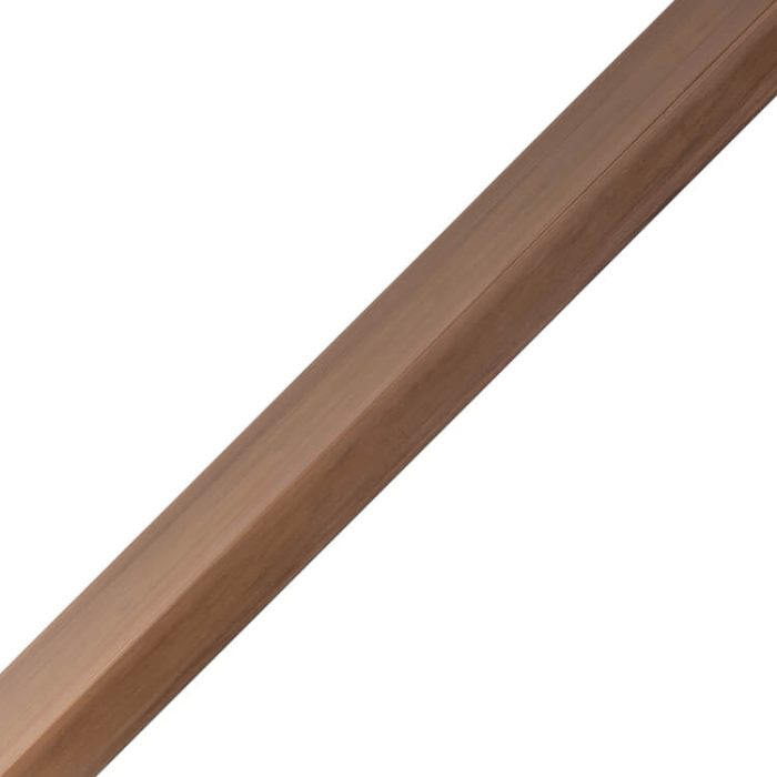 Starter-Finishing Slatted F-Type Trim WPC Premium Teak 36,5 x 49,5 mm – 2,9 m - Image 2