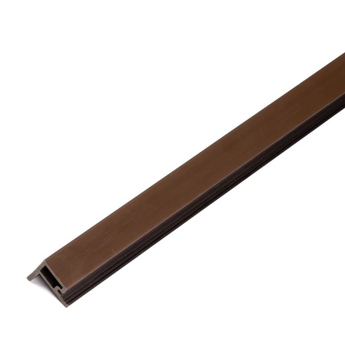 WPC F-profil, početak/kraj Premium Walnut 36,5 x 49,5 mm – 2,9 m