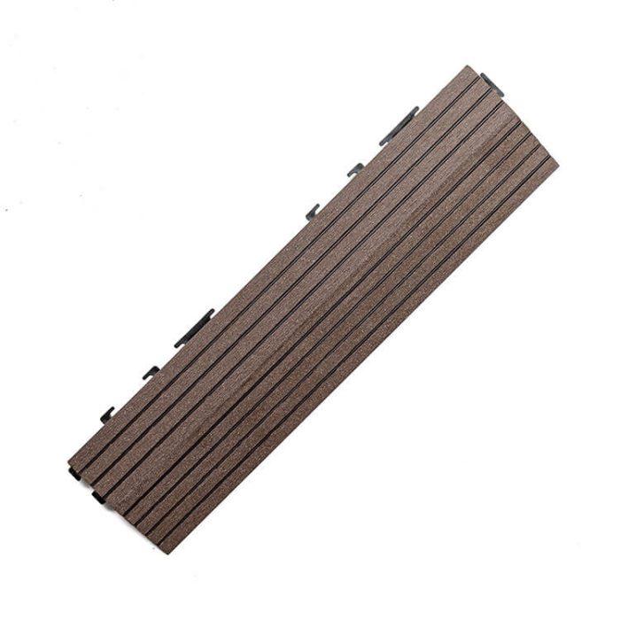 Composite Side Decking Tile Dark Brown - Image 2