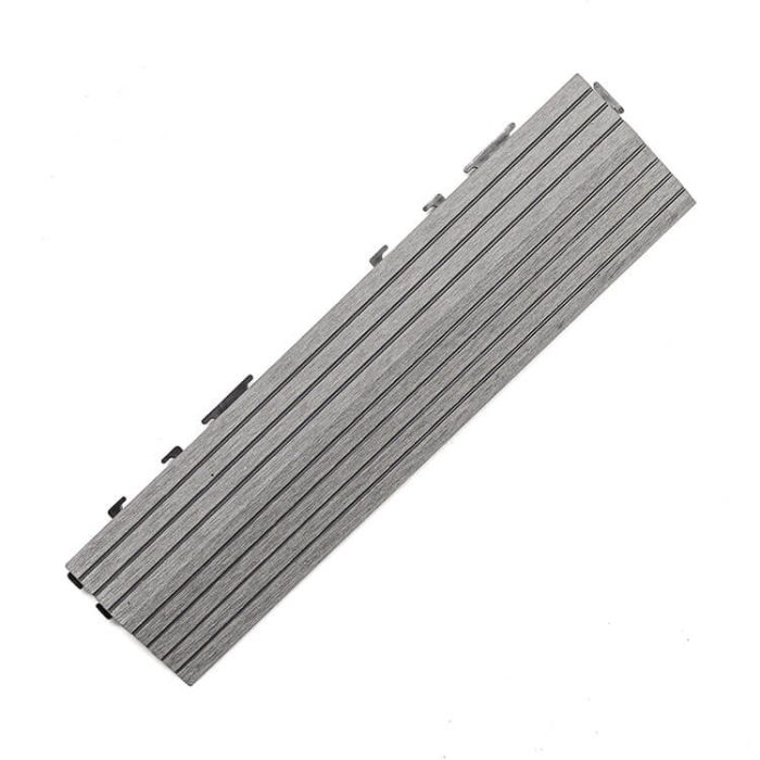 Composite Side Decking Tile Light Gray - Image 2